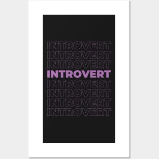 INTROVERT Posters and Art